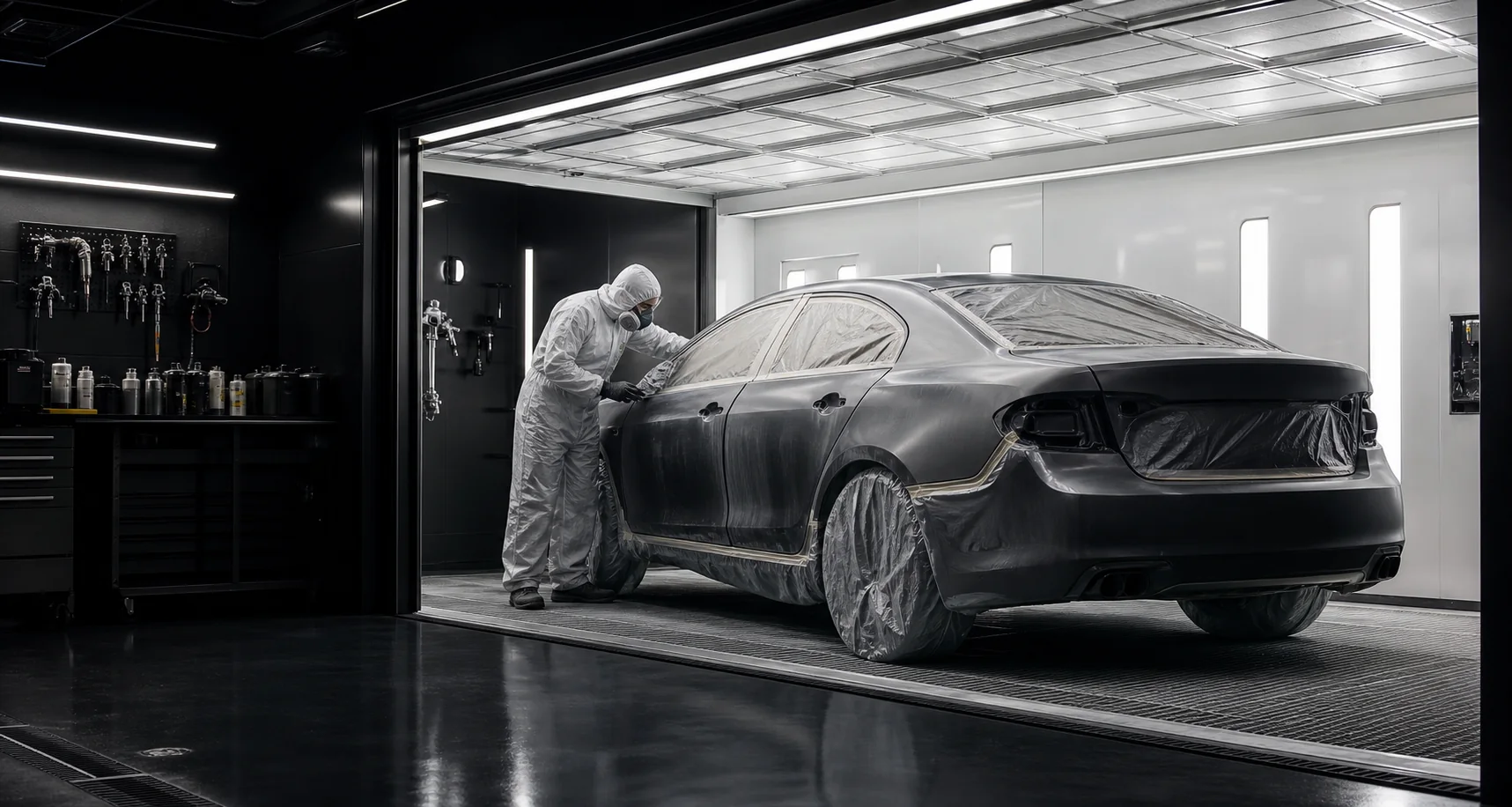 Автопокраска автомобиля в мастерской PaintLab в Торревьехе